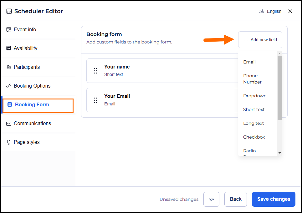 Booking Control Configuring Your User Calendar