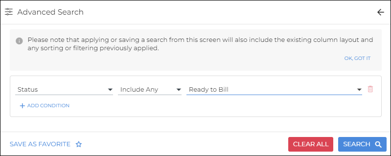 Advanced List Search