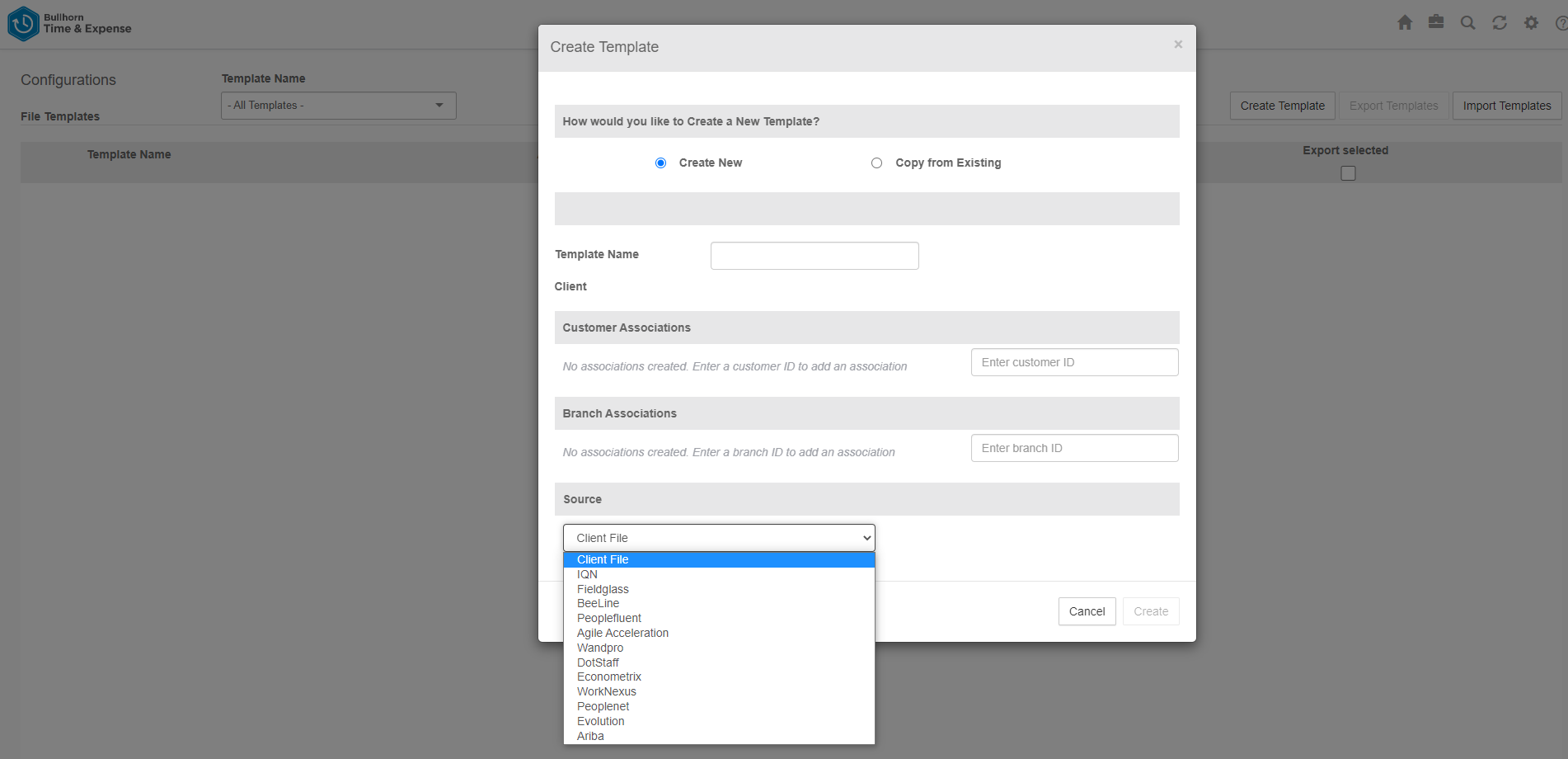 Creating Templates